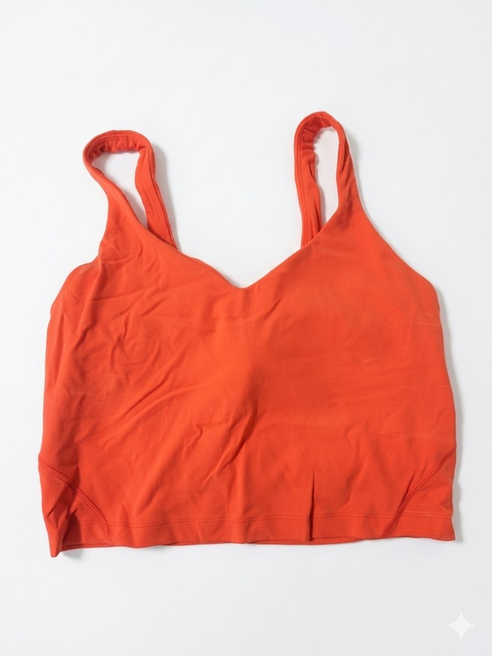 lululemon athletica Orange Crop Sports Top